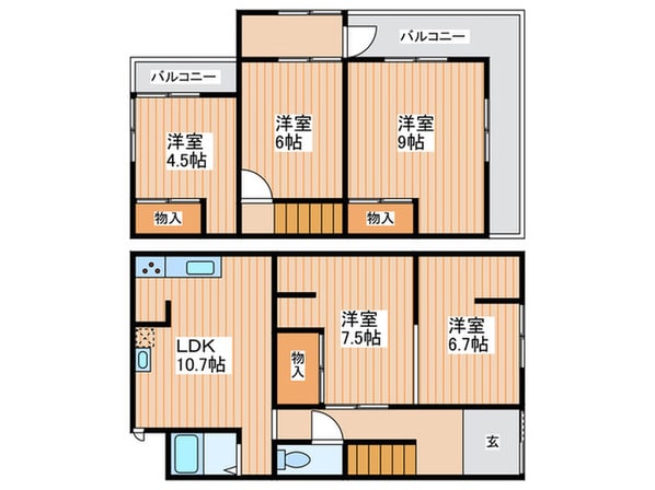 極楽寺戸建の物件間取画像